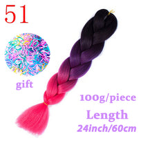 Load image into Gallery viewer, Braiding Synthetic Hair 88Colors Available 24Inch Crochet Blonde Hair For Women Extensions Jumbo Braids Hairstyles