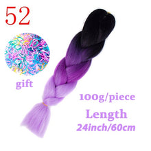 Load image into Gallery viewer, Braiding Synthetic Hair 88Colors Available 24Inch Crochet Blonde Hair For Women Extensions Jumbo Braids Hairstyles