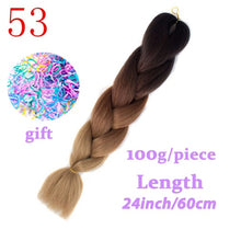 Load image into Gallery viewer, Braiding Synthetic Hair 88Colors Available 24Inch Crochet Blonde Hair For Women Extensions Jumbo Braids Hairstyles
