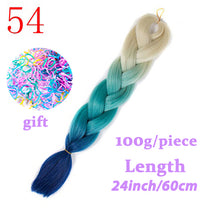 Load image into Gallery viewer, Braiding Synthetic Hair 88Colors Available 24Inch Crochet Blonde Hair For Women Extensions Jumbo Braids Hairstyles