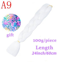 Load image into Gallery viewer, Braiding Synthetic Hair 88Colors Available 24Inch Crochet Blonde Hair For Women Extensions Jumbo Braids Hairstyles