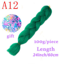 Load image into Gallery viewer, Braiding Synthetic Hair 88Colors Available 24Inch Crochet Blonde Hair For Women Extensions Jumbo Braids Hairstyles
