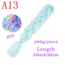 Load image into Gallery viewer, Braiding Synthetic Hair 88Colors Available 24Inch Crochet Blonde Hair For Women Extensions Jumbo Braids Hairstyles