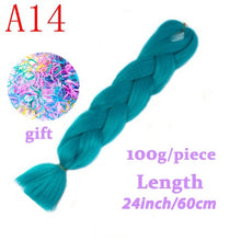 Load image into Gallery viewer, Braiding Synthetic Hair 88Colors Available 24Inch Crochet Blonde Hair For Women Extensions Jumbo Braids Hairstyles