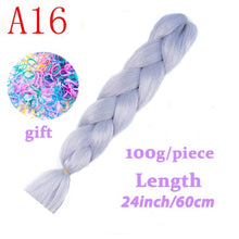 Load image into Gallery viewer, Braiding Synthetic Hair 88Colors Available 24Inch Crochet Blonde Hair For Women Extensions Jumbo Braids Hairstyles