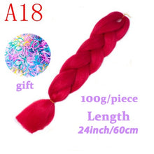 Load image into Gallery viewer, Braiding Synthetic Hair 88Colors Available 24Inch Crochet Blonde Hair For Women Extensions Jumbo Braids Hairstyles