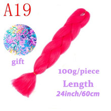 Load image into Gallery viewer, Braiding Synthetic Hair 88Colors Available 24Inch Crochet Blonde Hair For Women Extensions Jumbo Braids Hairstyles