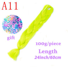 Load image into Gallery viewer, Braiding Synthetic Hair 88Colors Available 24Inch Crochet Blonde Hair For Women Extensions Jumbo Braids Hairstyles