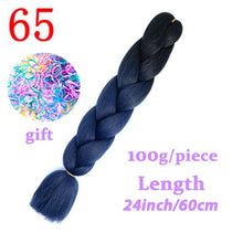 Load image into Gallery viewer, Braiding Synthetic Hair 88Colors Available 24Inch Crochet Blonde Hair For Women Extensions Jumbo Braids Hairstyles