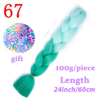 Load image into Gallery viewer, Braiding Synthetic Hair 88Colors Available 24Inch Crochet Blonde Hair For Women Extensions Jumbo Braids Hairstyles