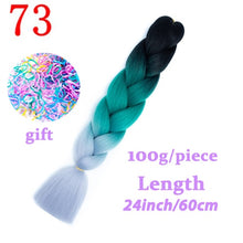 Load image into Gallery viewer, Braiding Synthetic Hair 88Colors Available 24Inch Crochet Blonde Hair For Women Extensions Jumbo Braids Hairstyles