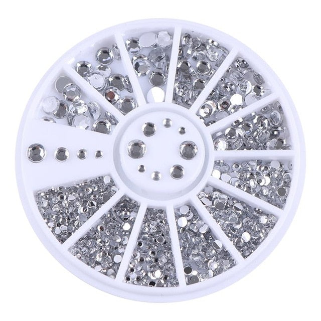 Mixed Color Chameleon Stone Nail Rhinestone set
