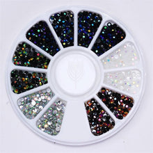 Load image into Gallery viewer, Mixed Color Chameleon Stone Nail Rhinestone set