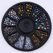 Load image into Gallery viewer, Mixed Color Chameleon Stone Nail Rhinestone set