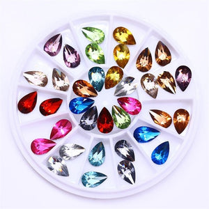 Mixed Color Chameleon Stone Nail Rhinestone set