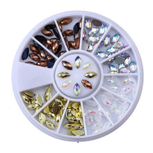 Load image into Gallery viewer, Mixed Color Chameleon Stone Nail Rhinestone set