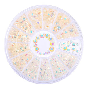 Mixed Color Chameleon Stone Nail Rhinestone set