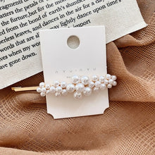 Load image into Gallery viewer, Woman elegant geometric pearl hairpins and hair clips