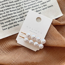 Load image into Gallery viewer, Woman elegant geometric pearl hairpins and hair clips