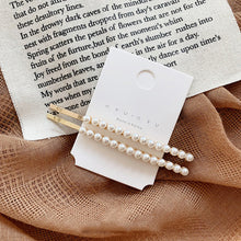 Load image into Gallery viewer, Woman elegant geometric pearl hairpins and hair clips