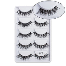 Load image into Gallery viewer, SEXYSHEEP 5Pairs 3D Mink Hair False Eyelashes