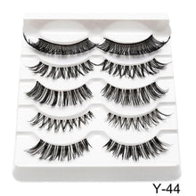 Load image into Gallery viewer, SEXYSHEEP 5Pairs 3D Mink Hair False Eyelashes
