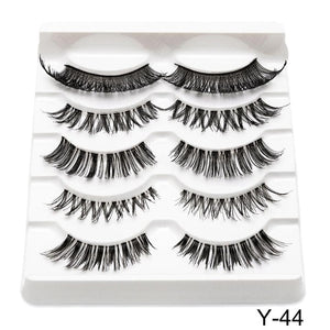 SEXYSHEEP 5Pairs 3D Mink Hair False Eyelashes