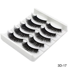 Load image into Gallery viewer, SEXYSHEEP 5Pairs 3D Mink Hair False Eyelashes
