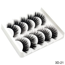 Load image into Gallery viewer, SEXYSHEEP 5Pairs 3D Mink Hair False Eyelashes