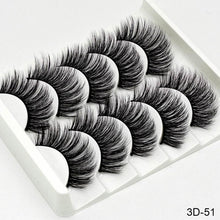 Load image into Gallery viewer, SEXYSHEEP 5Pairs 3D Mink Hair False Eyelashes