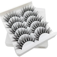 Load image into Gallery viewer, SEXYSHEEP 5Pairs 3D Mink Hair False Eyelashes