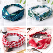 Load image into Gallery viewer, Vintage polyester knot elastic Headband