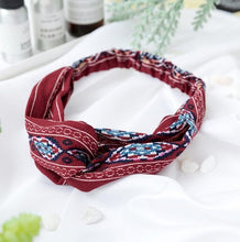 Load image into Gallery viewer, Vintage polyester knot elastic Headband