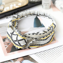 Load image into Gallery viewer, Vintage polyester knot elastic Headband