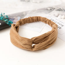 Load image into Gallery viewer, Vintage polyester knot elastic Headband