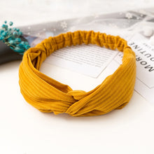 Load image into Gallery viewer, Vintage polyester knot elastic Headband