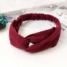 Load image into Gallery viewer, Vintage polyester knot elastic Headband