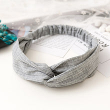 Load image into Gallery viewer, Vintage polyester knot elastic Headband