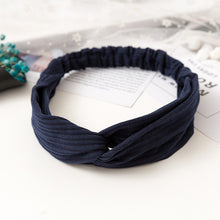 Load image into Gallery viewer, Vintage polyester knot elastic Headband