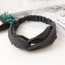 Load image into Gallery viewer, Vintage polyester knot elastic Headband