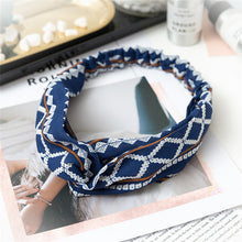 Load image into Gallery viewer, Vintage polyester knot elastic Headband