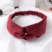Load image into Gallery viewer, Vintage polyester knot elastic Headband