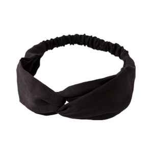 Vintage polyester knot elastic Headband