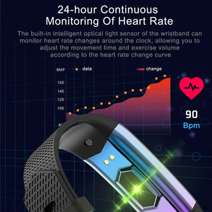 Smart  Fitness Tracker Wristband Blood Pressure Heart Rate Monitor step counter Sport Band for Men Women watch