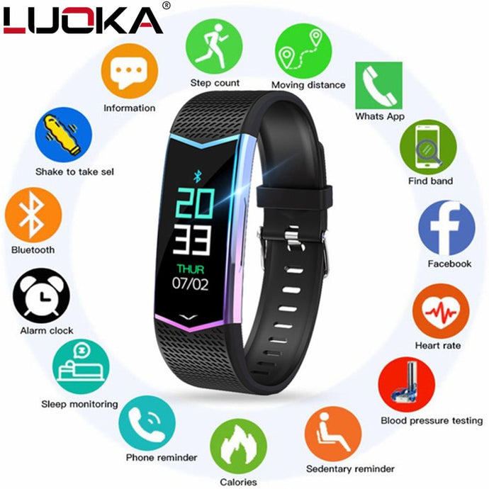 Smart  Fitness Tracker Wristband Blood Pressure Heart Rate Monitor step counter Sport Band for Men Women watch