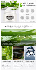 LANBENA Blackhead Remover Nose Mask Pore Strip Black Mask Peeling Acne Treatment Black Deep Cleansing Skin Care