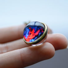 Load image into Gallery viewer, Galaxy Double Sided Pendant Necklace