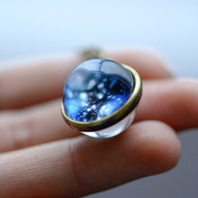 Load image into Gallery viewer, Galaxy Double Sided Pendant Necklace