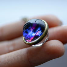 Load image into Gallery viewer, Galaxy Double Sided Pendant Necklace