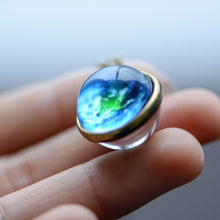 Load image into Gallery viewer, Galaxy Double Sided Pendant Necklace